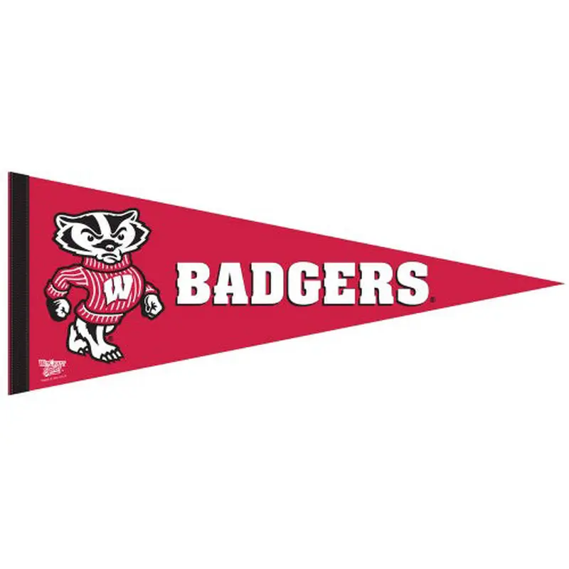 Wisconsin Badgers NCAA Team Logo Premium Felt Collector's Pennant - Wincraft Inc.