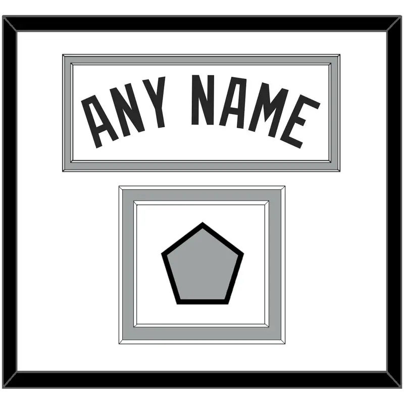San Antonio Name & Champions Patch - Home White (1989-2002) - Double Mat 1