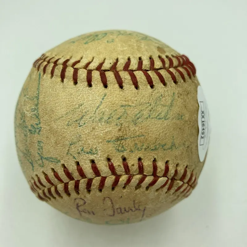 1963 Los Angeles Dodgers World Series Champs Team Signed Baseball JSA COA