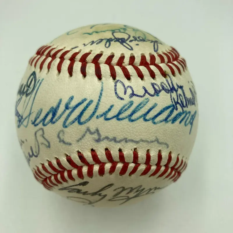 Stunning 1971 HOF Induction Signed Baseball Ted Williams Stan Musial JSA COA