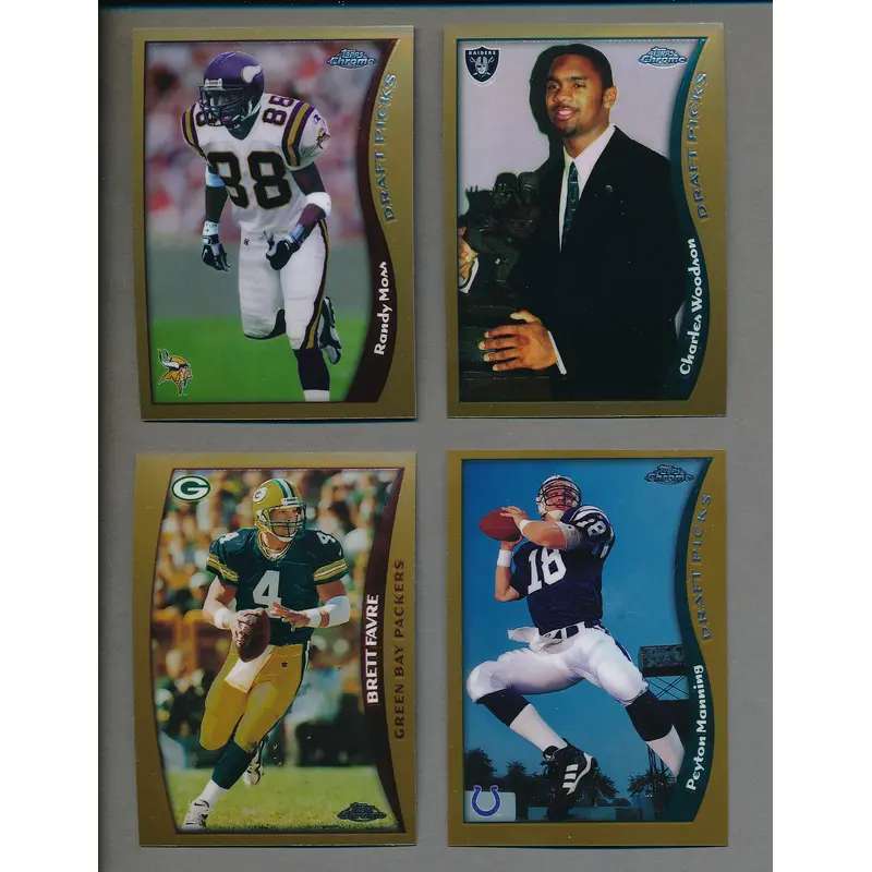 1998 Topps Chrome Football Complete Set (165) NM/MT MT