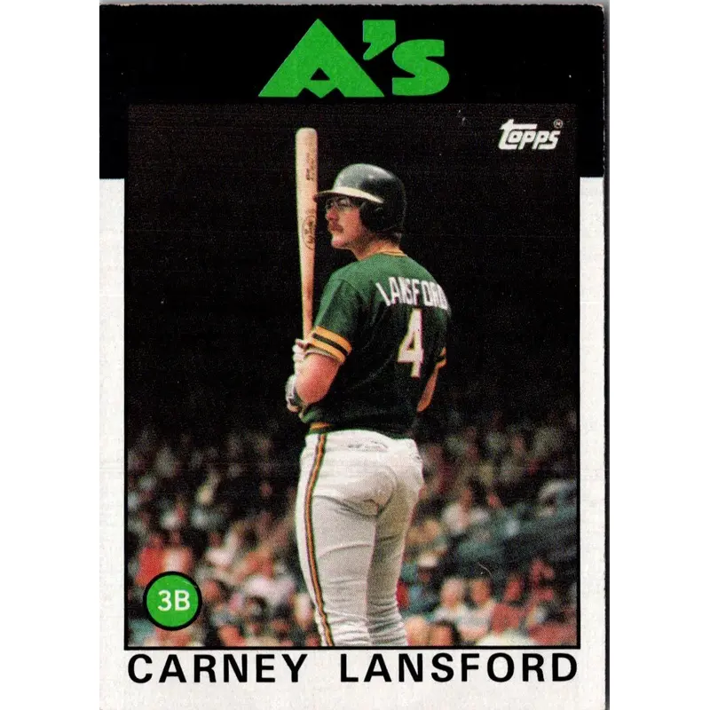 1986 Topps Carney Lansford #134