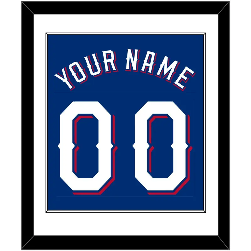 Texas Name & Number - Alternate Blue (2020-2023) - Single Mat 1