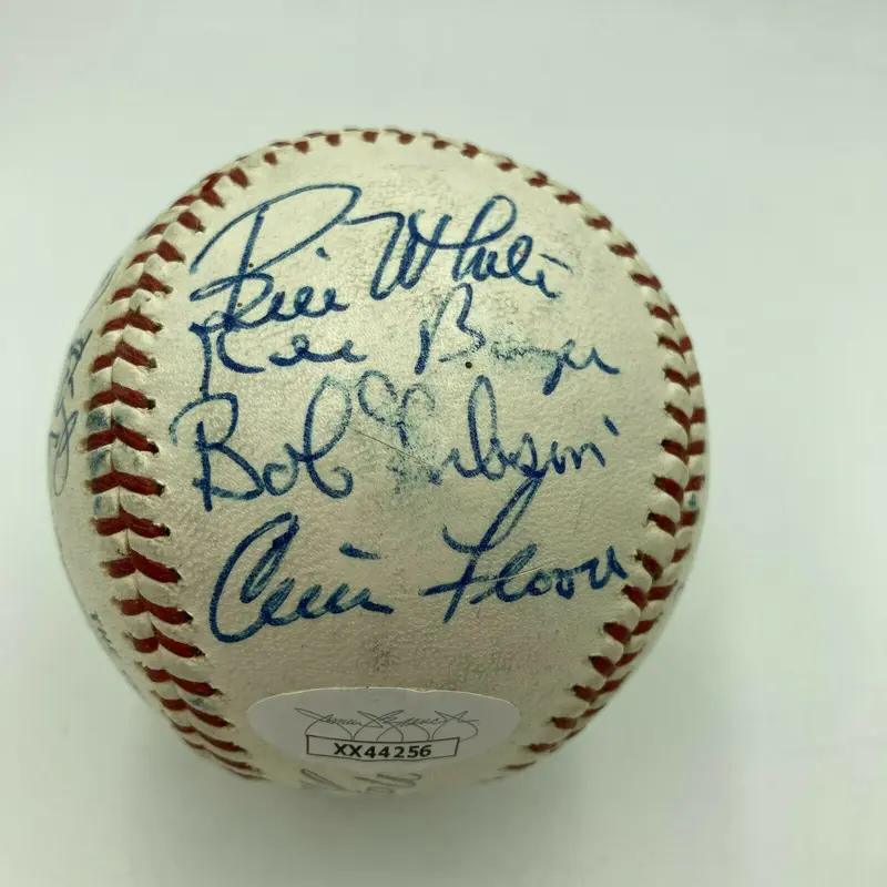 1965 St. Louis Cardinals Team Signed National League Baseball Bob Gibson JSA COA