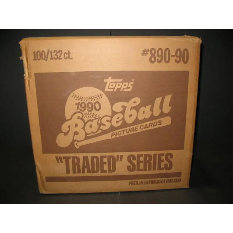 1990 Topps Baseball Traded Factory Set Case (100 Sets)