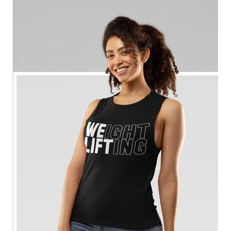 Women's We lift (weightlifting)  Muscle Tank Wod Armour | Kibi Sports