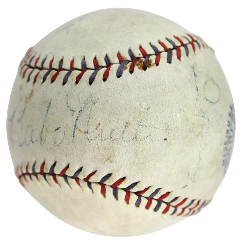 Yankees Babe Ruth & Lou Gehrig Signed Harridge Oal Baseball JSA & PSA #V03569