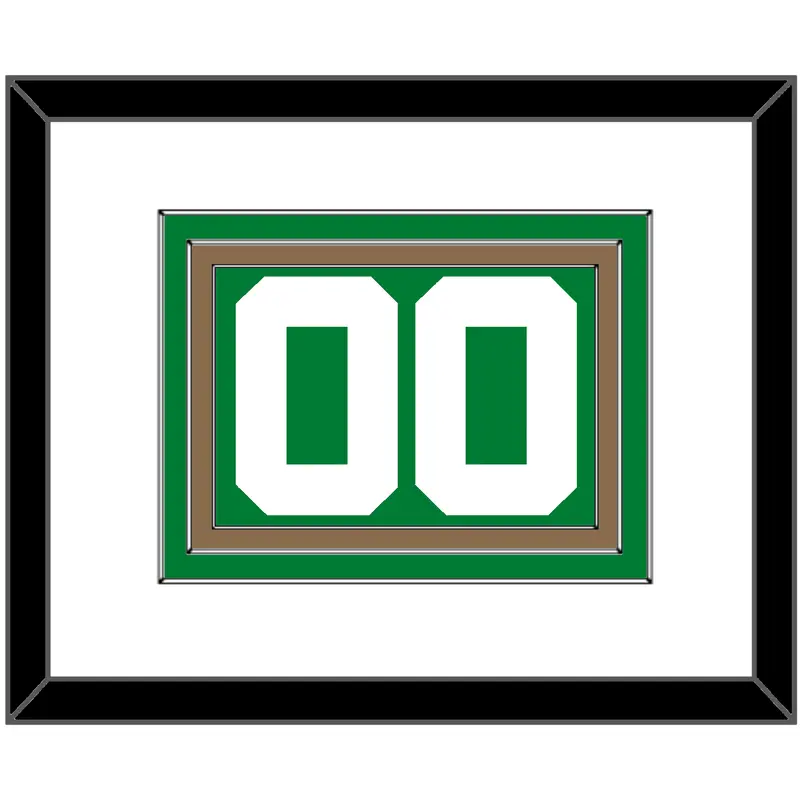 Boston Number - Road Green (1972-2018) - Triple Mat 1