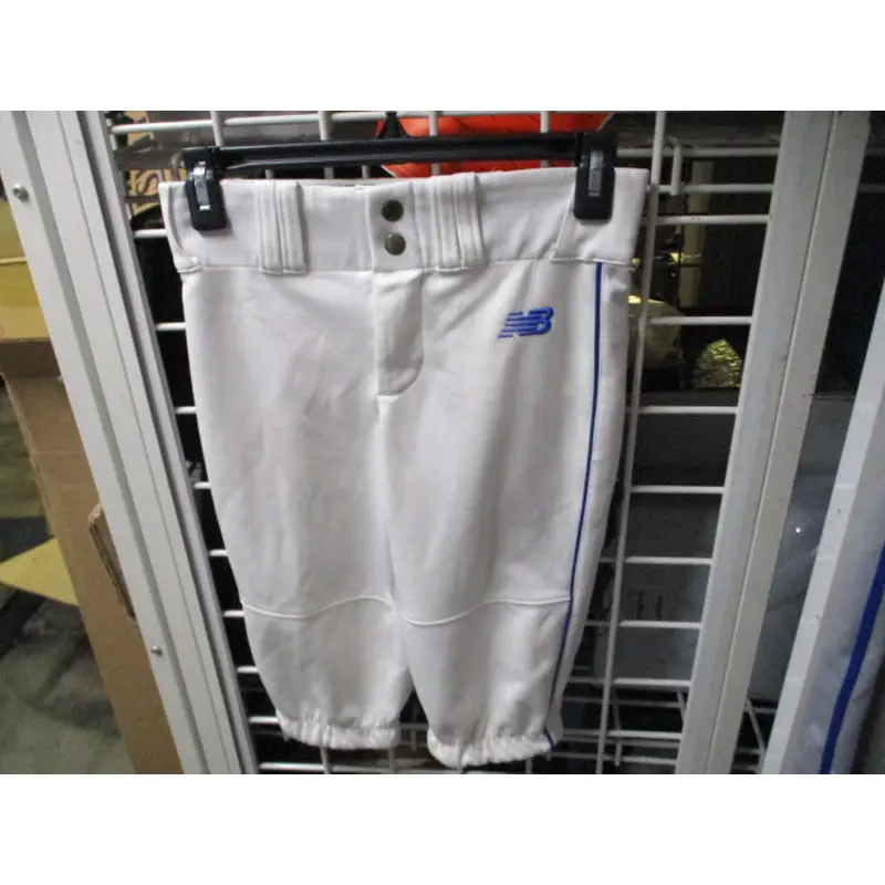 Used New Balance White Knickers w/ Royal Blue Piping Size Yth Large