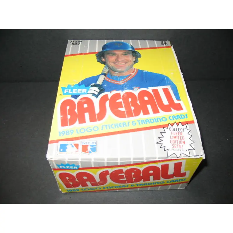 1989 Fleer Baseball Unopened Wax Box (Authenticate)