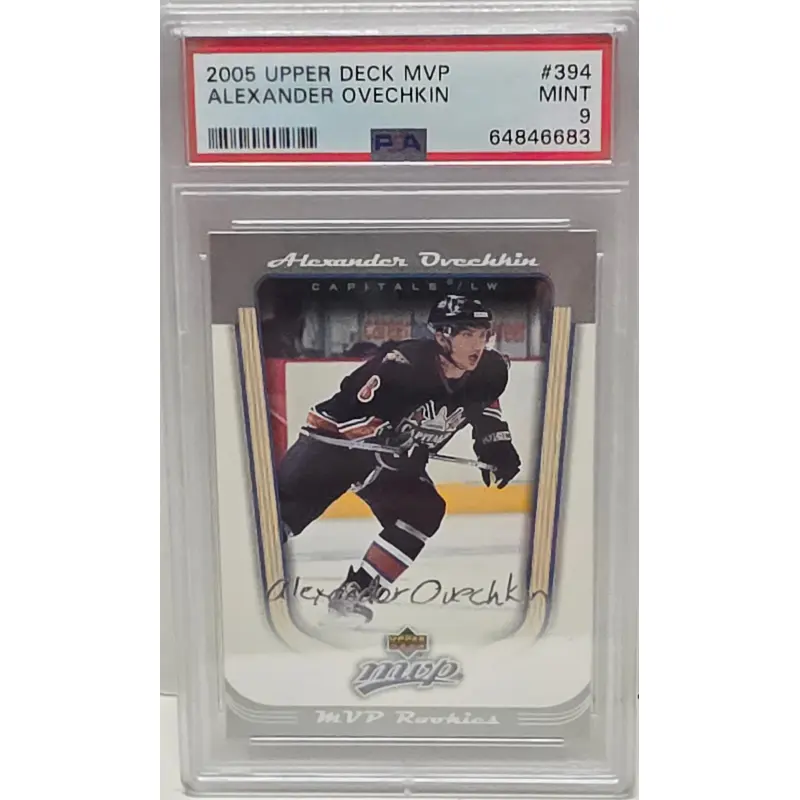 Alex Ovechkin 2005 Upper Deck MVP Rookie #394 PSA 9 Mint
