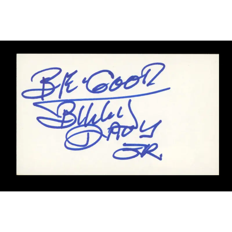 Billy Davis Jr. 5th Dimension "Be Good" Signed 3x5 Index Card BAS #BP00904