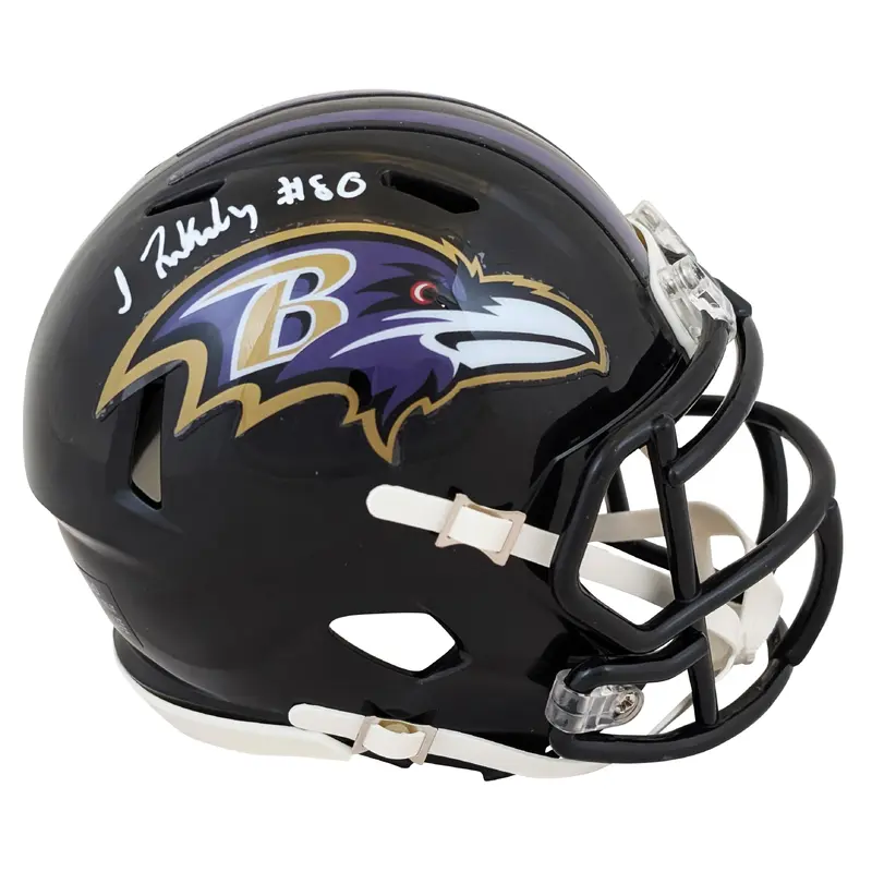 Ravens Isaiah Likely Authentic Signed Speed Mini Helmet BAS Witnessed