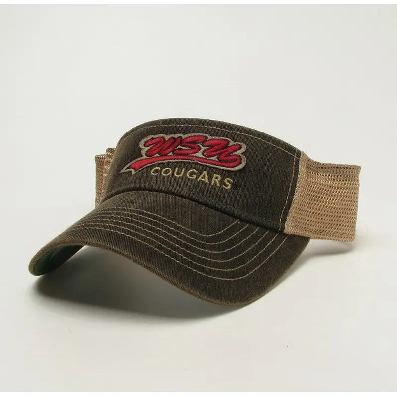 WSU Cougars Faded Brown Visor