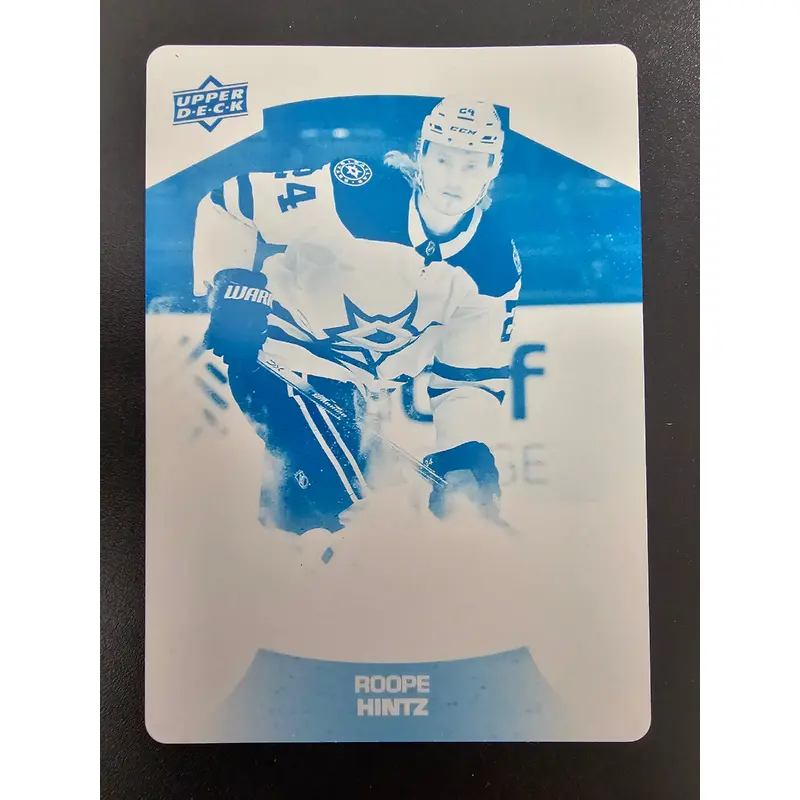 2021-22 Upper Deck MVP - Cyan Printing Plate - Roope Hintz #122 1of1