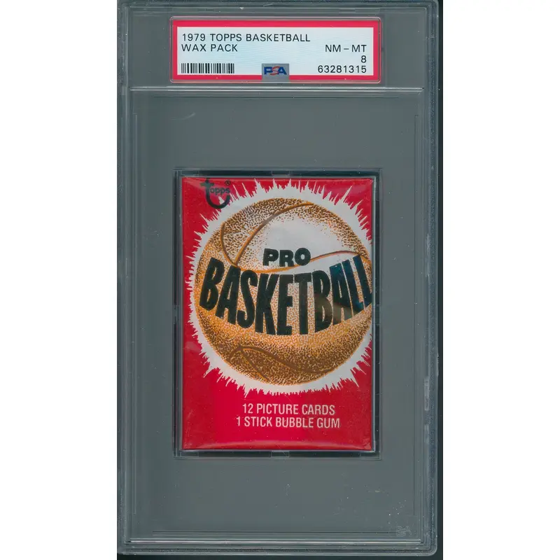 1979/80 Topps Basketball Wax Pack PSA 8