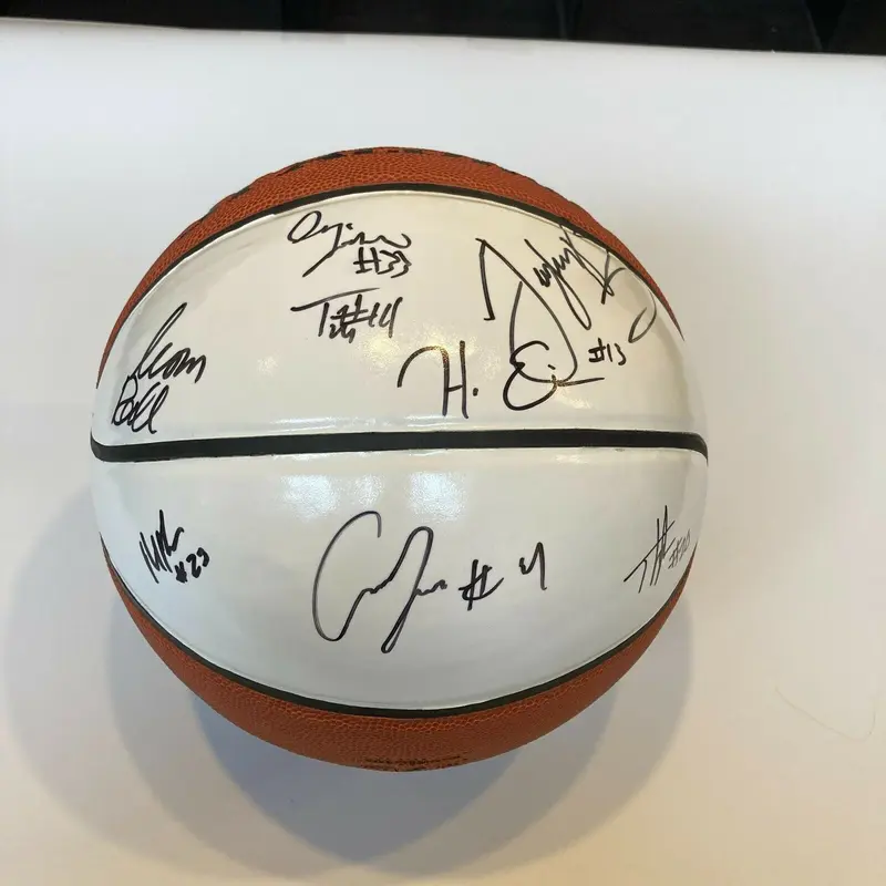 2015 NBA Rookies Multi Signed Spalding Basketball