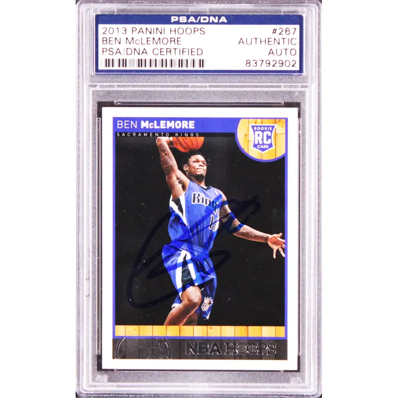 Kings Ben McLemore Authentic Signed 2013 Panini Hoops #267 Rookie Card PSA Slab
