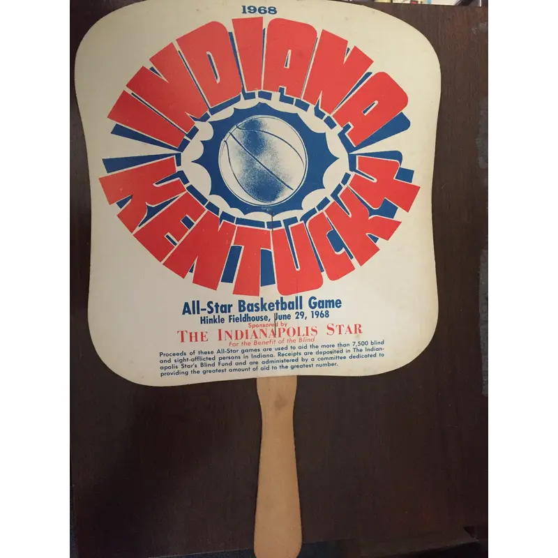 1968 Indiana vs Kentucky High School Basketball All Star Game Fan