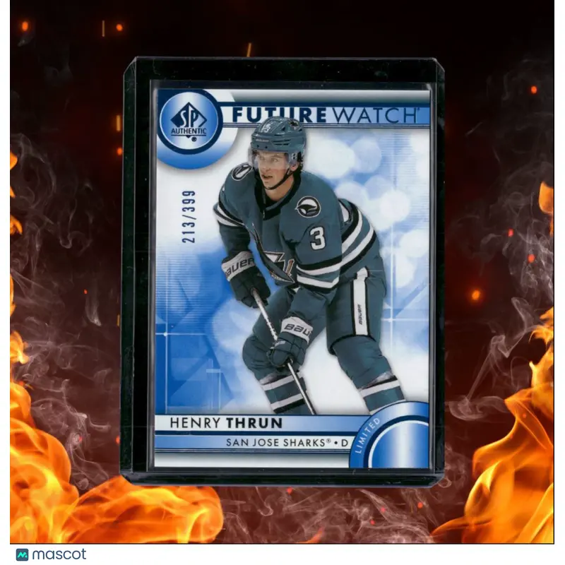 2023-24 SP Authentic Henry Thrun Future Watch Limited Blue Rookie 213/399 #160