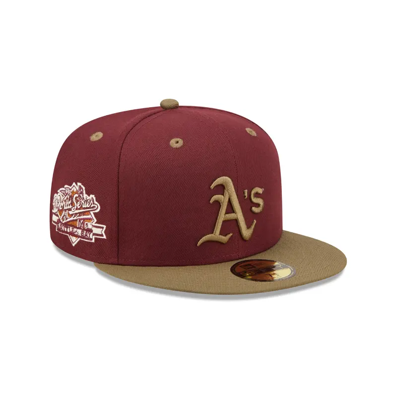 Oakland Athletics WS Trail Mix 59Fifty Fitted Cap - Maroon