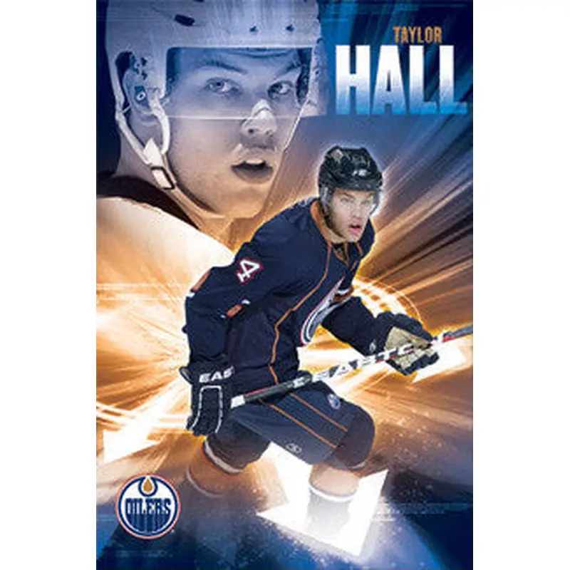 Taylor Hall "Blast Off" Edmonton Oilers Poster - Costacos Sports