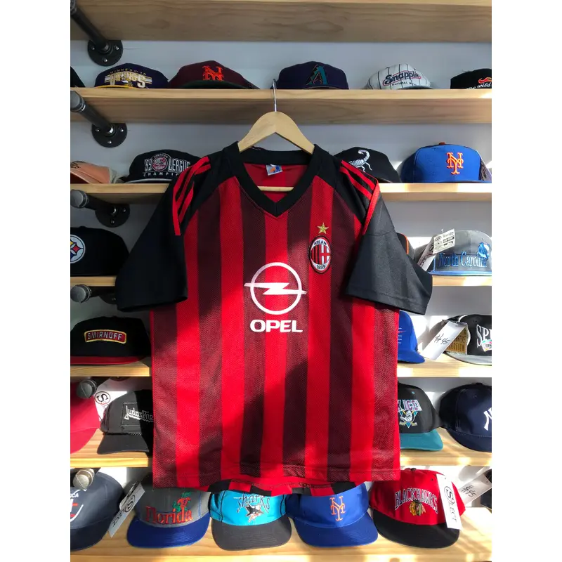 Vintage A.C. Milan Boot Soccer Jersey Size Medium