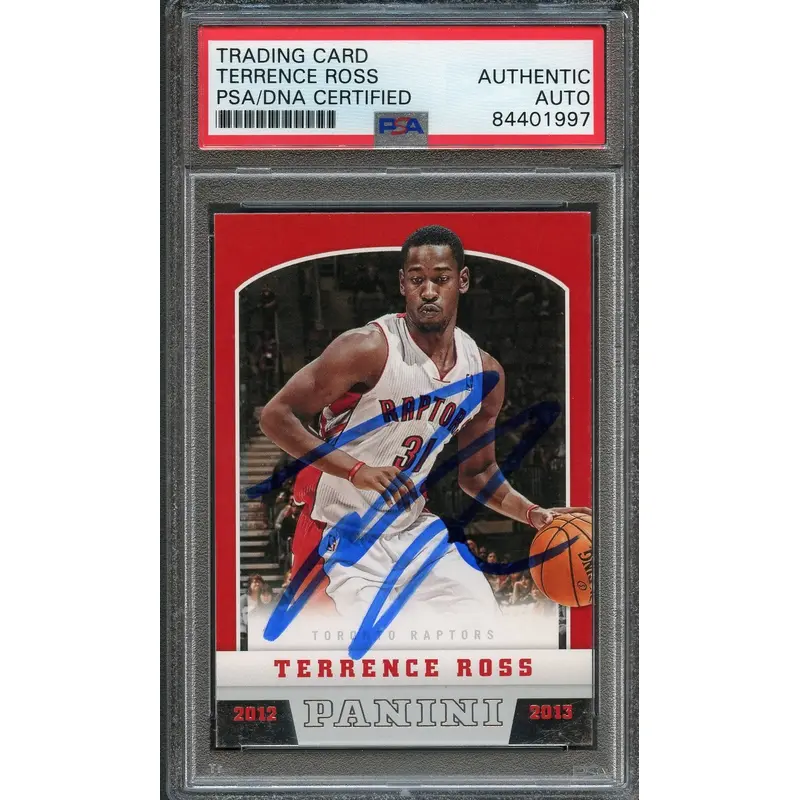 2012-13 Panini Basketball #269 Terrence Ross Signed Card AUTO PSA Slabbed Raptors