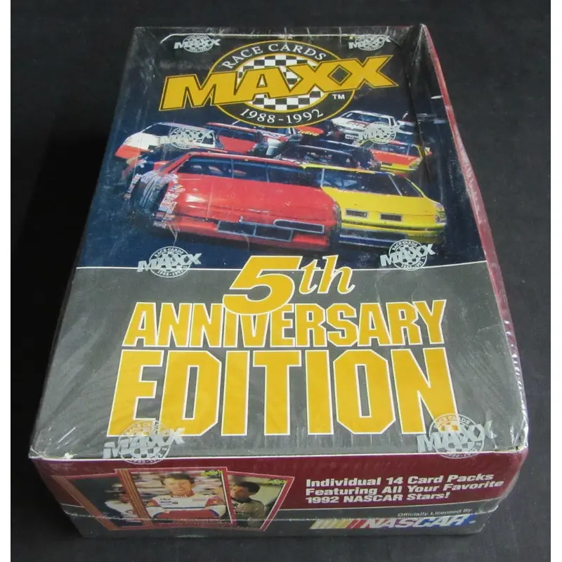 1992 Maxx Racing Race Cards Box (Red Box)