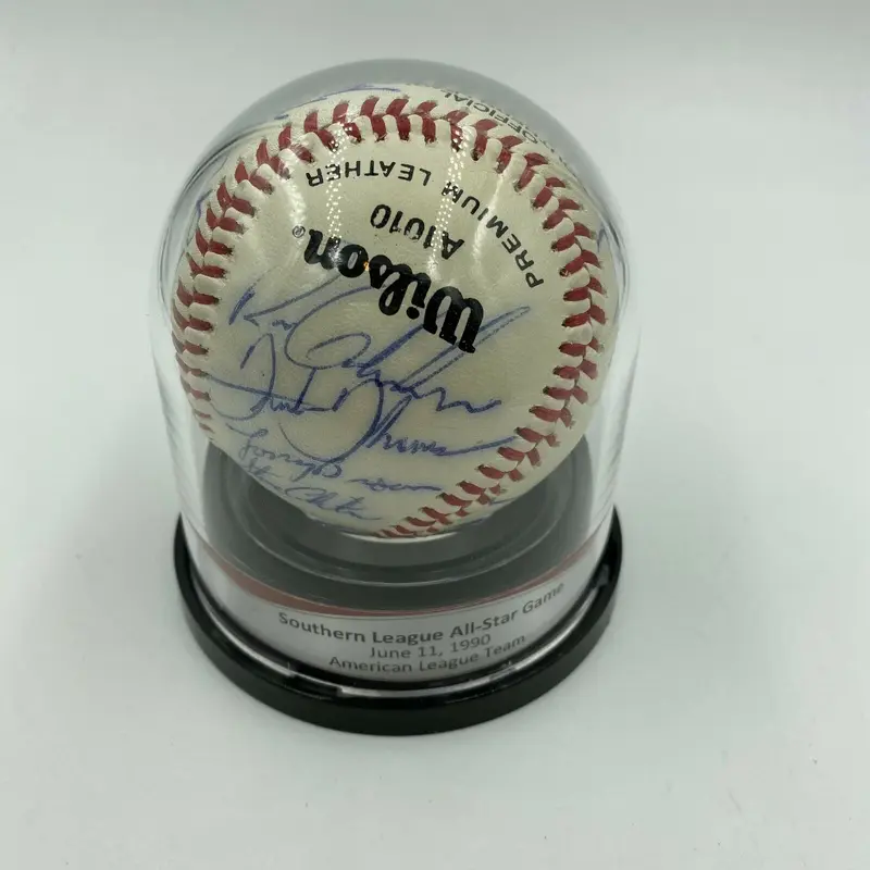 Frank Thomas Pre Rookie 1990 Minor League All Star Game Team Signed Baseball JSA