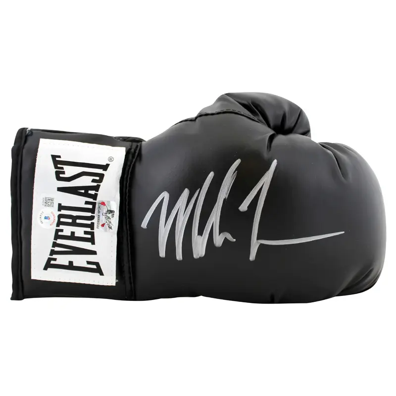 Mike Tyson Authentic Signed Black Right Hand Everlast Boxing Glove BAS