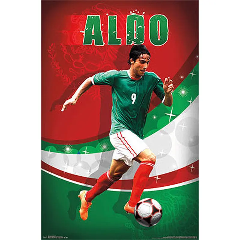 Aldo de Nigris "Brillo" Mexico Futbol 2014 Soccer Action Poster - Costacos Sports