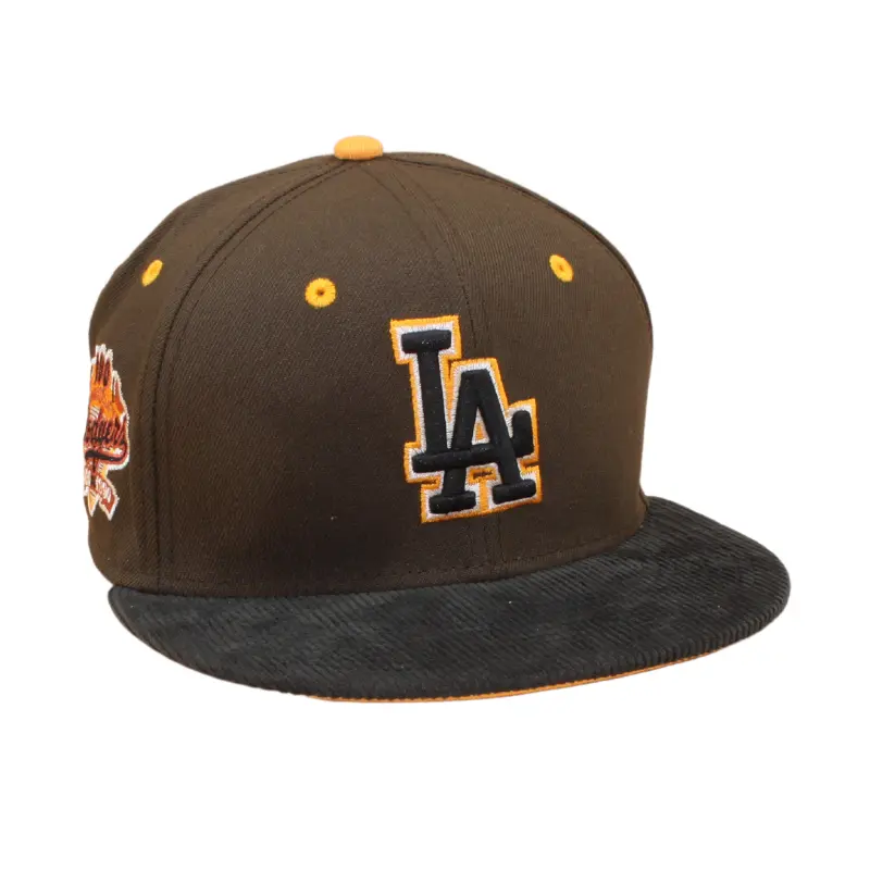 Los Angeles Dodgers Cooperstown 59Fifty Fitted 100 Anniversary - Walnut/Black Cord