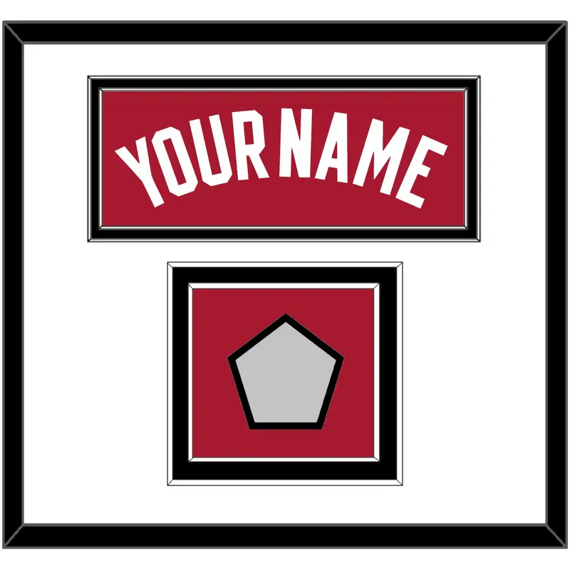 Miami Name & Finals Patch - Alternate Red (2001-2008) - Double Mat 1