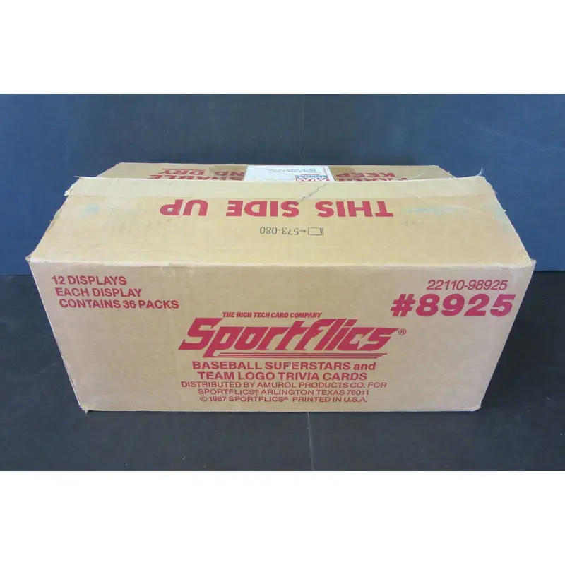 1987 Sportflics Baseball Case (12 Box)