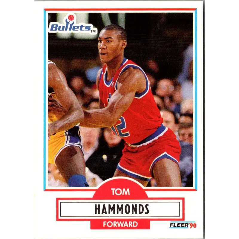 1990 Fleer Tom Hammonds #193 Rookie