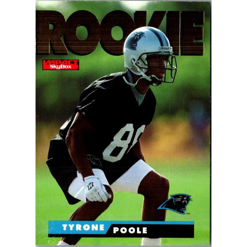 1995 SkyBox Impact Tyrone Poole #186 Rookie