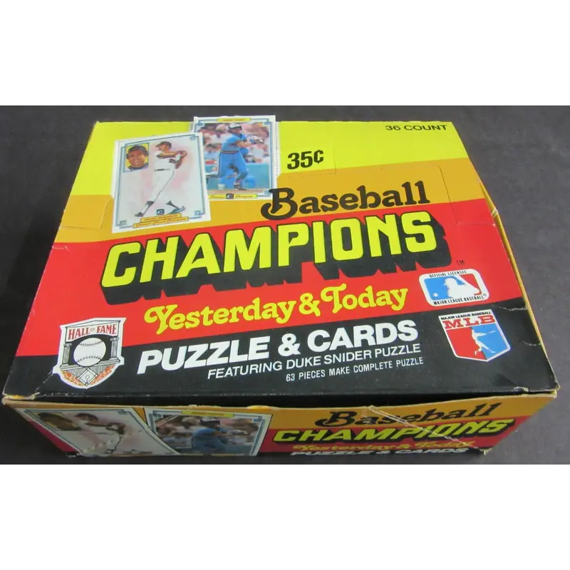 1984 Donruss Baseball Champions Yesterday Today Unopened Box