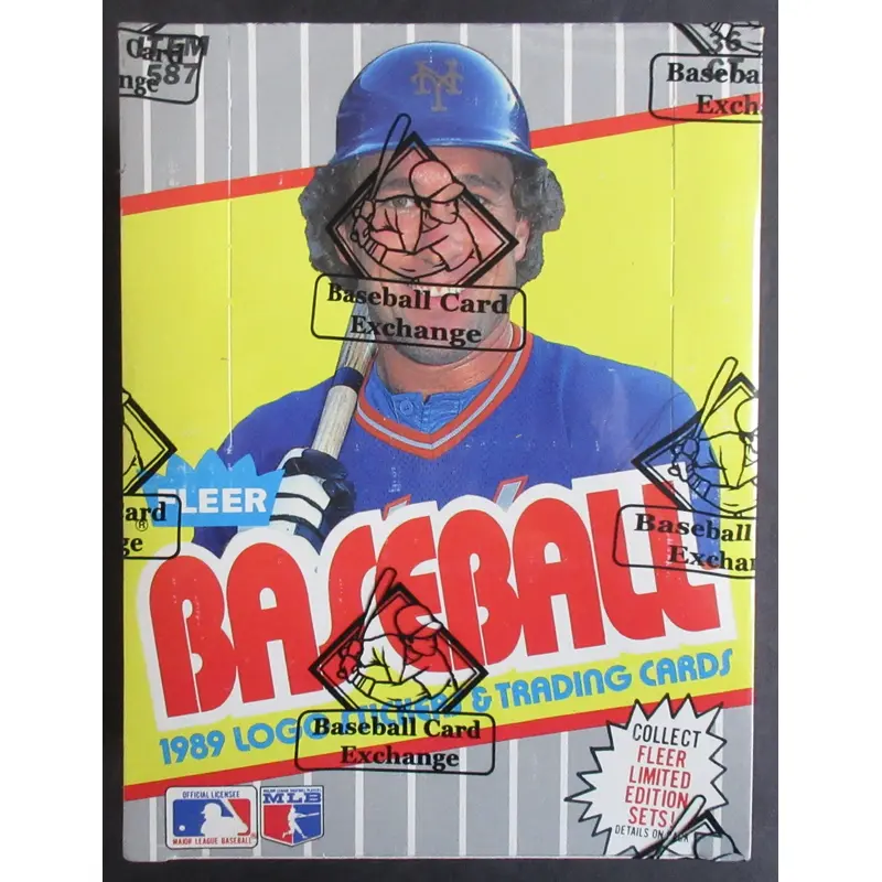 1989 Fleer Baseball Unopened Wax Box (FASC) (Code 91631)