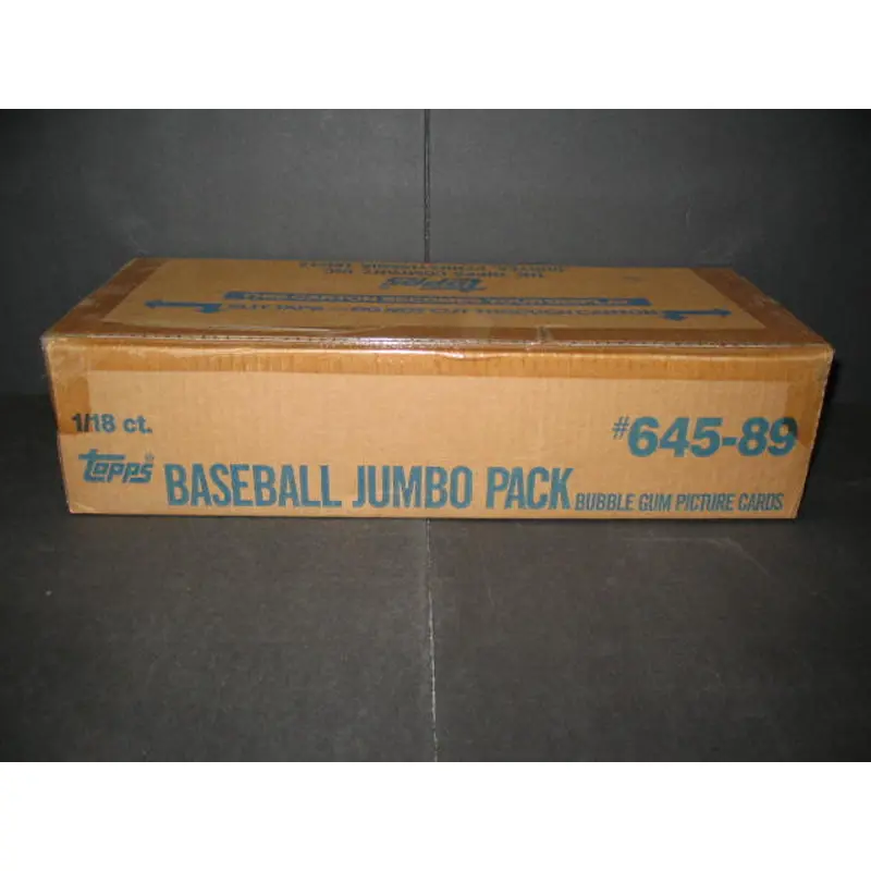1989 Topps Baseball Jumbo Case (18 Count)