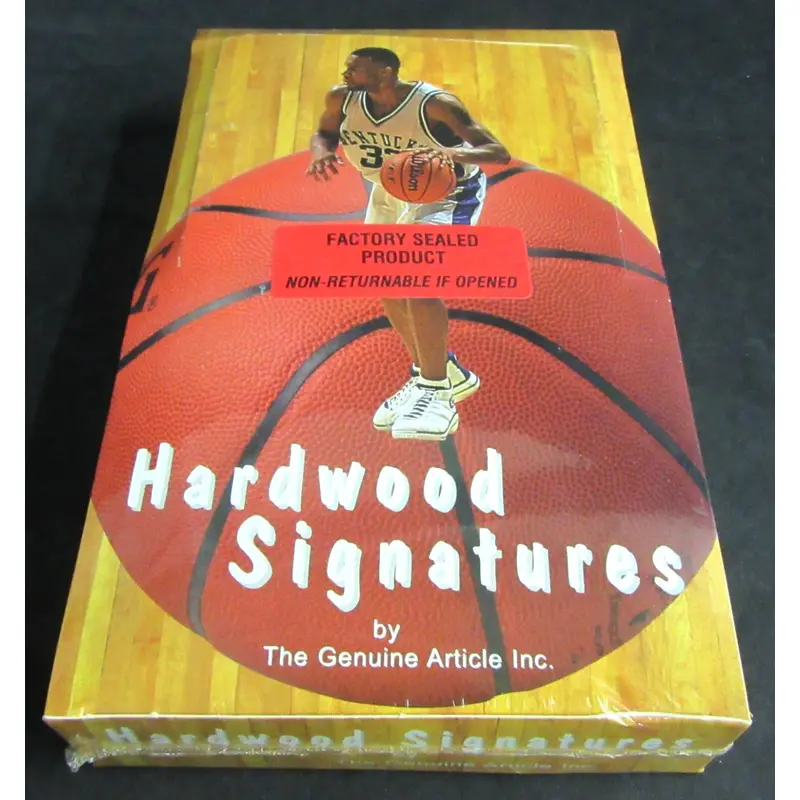 1996/97 Hardwood Signatures Basketball Box