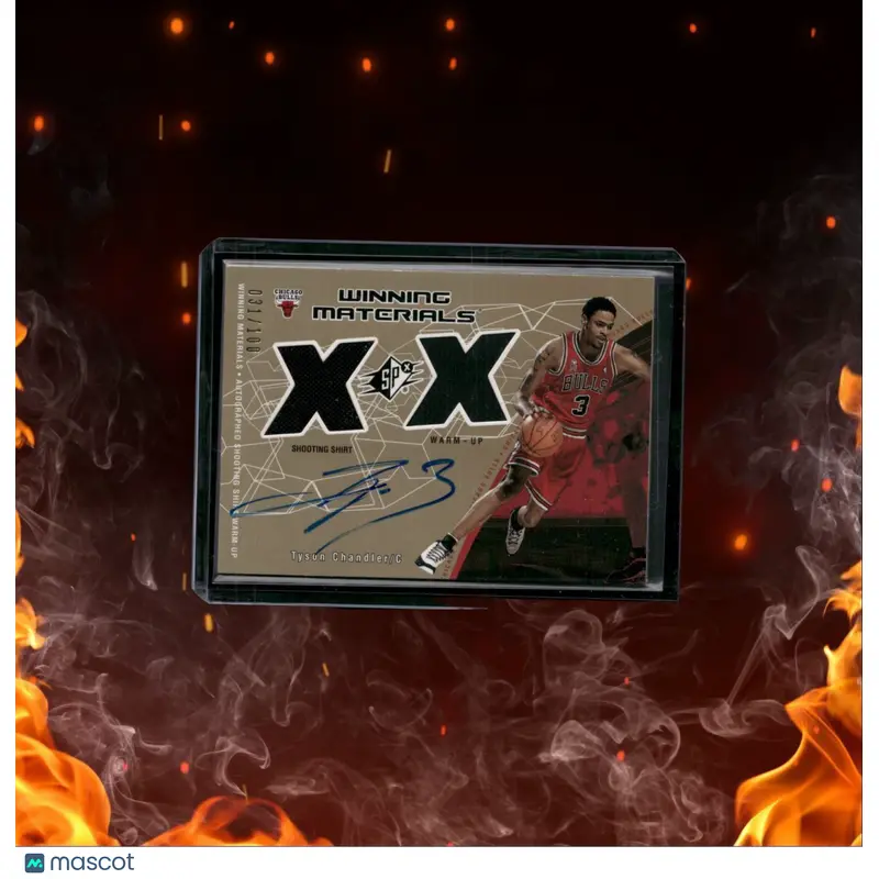 2002-03 Upper Deck SPx Tyson Chandler Wining Materials Jersey Auto 031/100 #TC-A