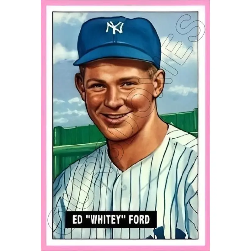 Whitey Ford 1951 Bowman Reproduction Card - 4018