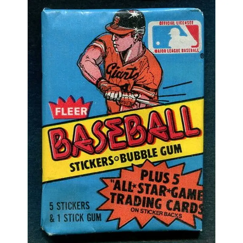 1981 Fleer Baseball Stickers Unopened Wax Pack