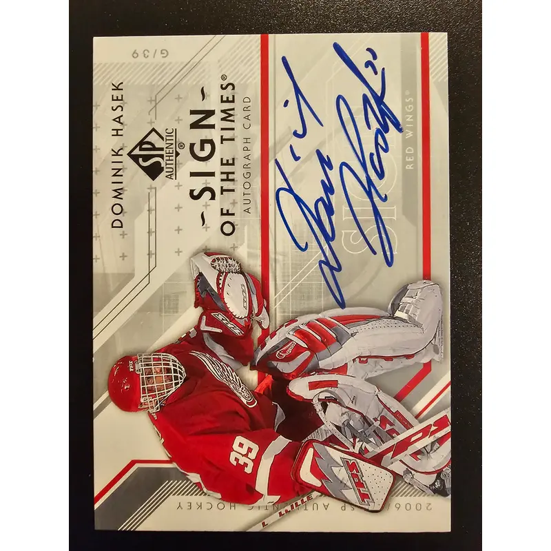 2006-07 Upper Deck SP Authentic - Sign of the Times Dominik Hasek #ST-DH