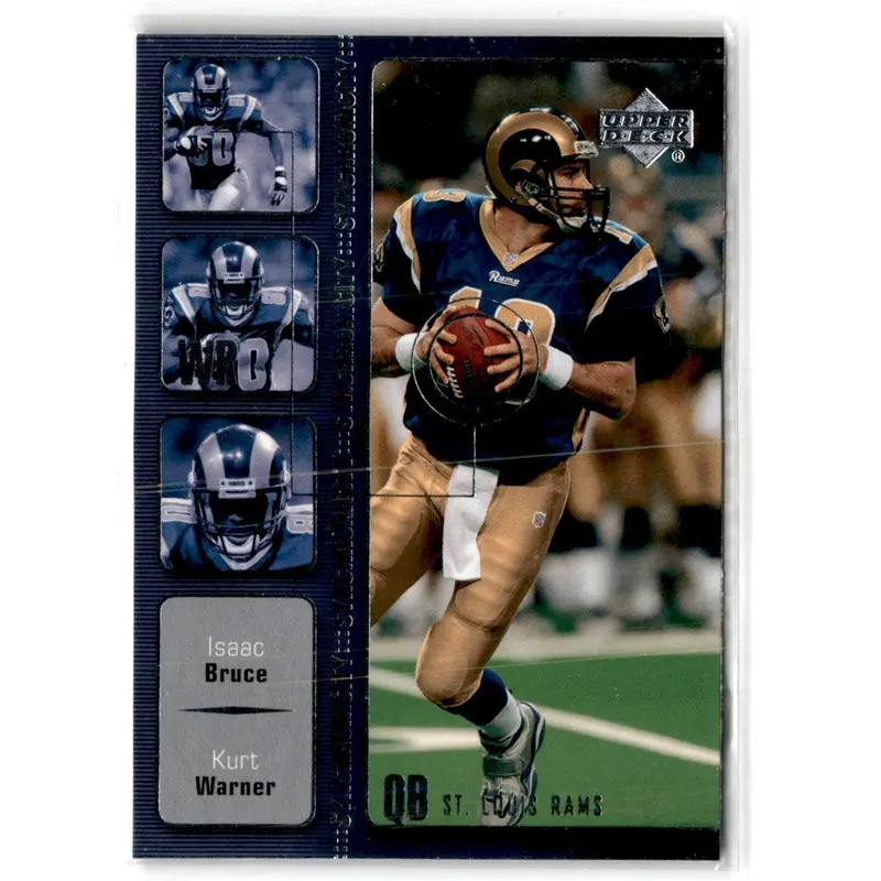 2002 Upper Deck Synchronicity Kurt Warner/Isaac Bruce #SY-11