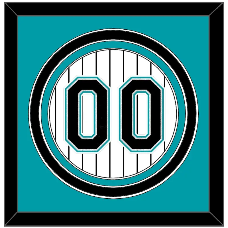 Florida Number - Home White Pinstripes (2003-2011) - Triple Mat 2