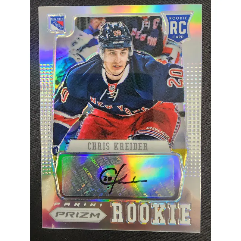 Chris Kreider 2012 Panini Prizm Silver Auto