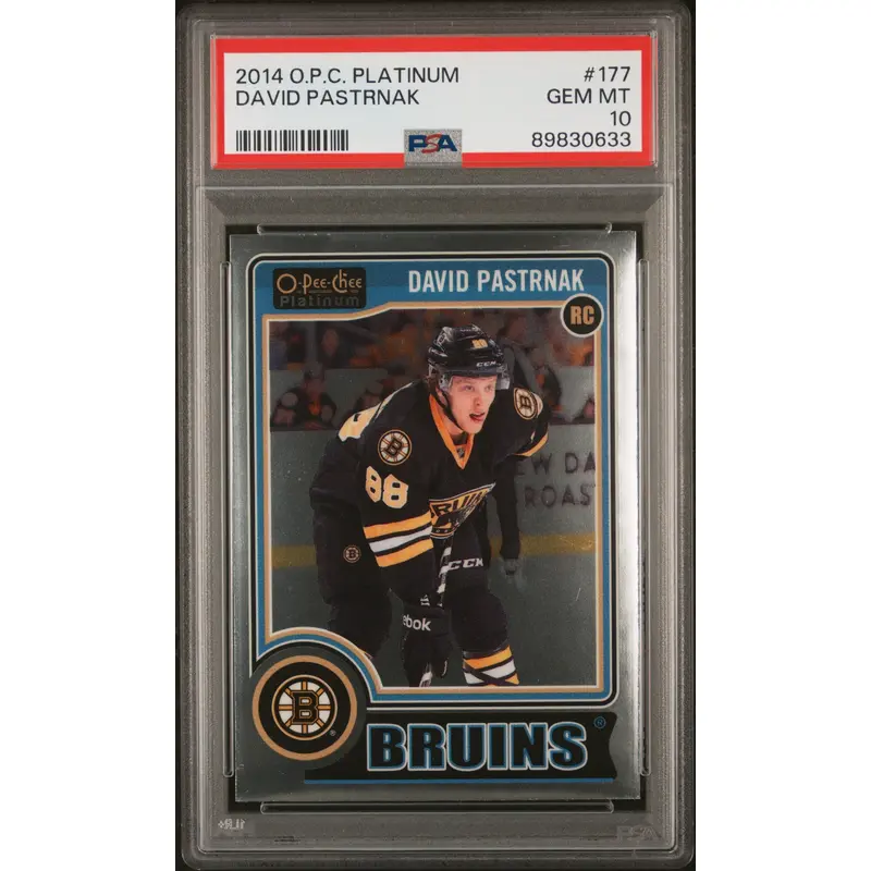 David Pastrnak 2014 OPC Platinum Rookie #177 PSA 10 Gem Mint