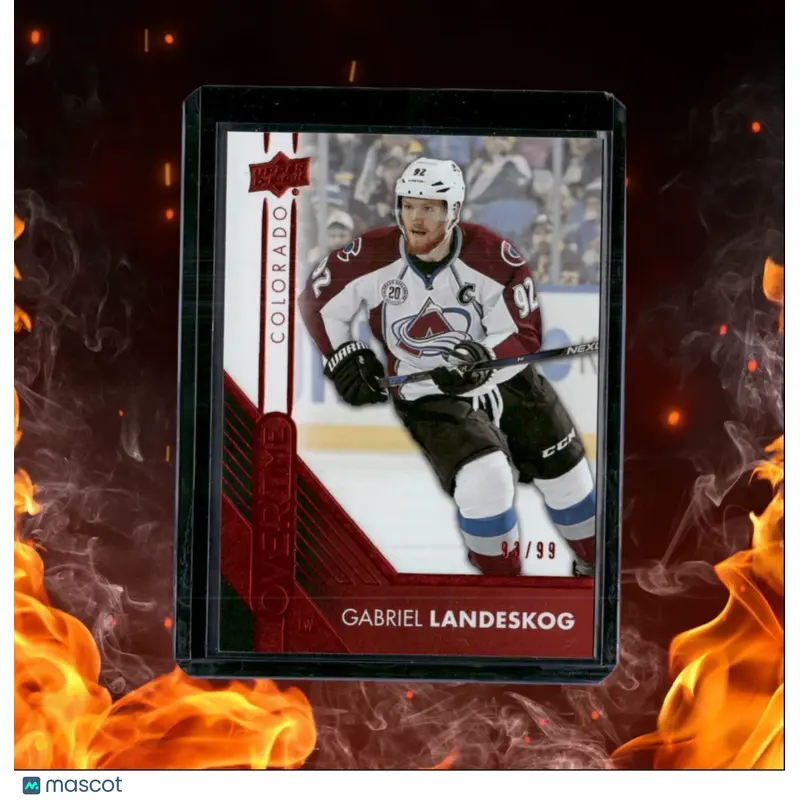 2016-17 Upper Deck Overtime Gabriel Landeskog Red Foil 93/99 #20